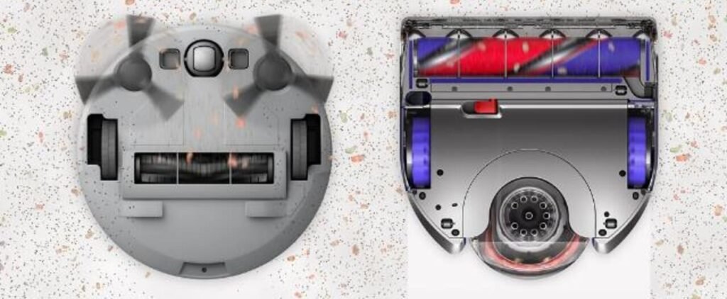 Dyson 360 vis nav diseño inferior Dyson 360 vis nav tecnología ciclón