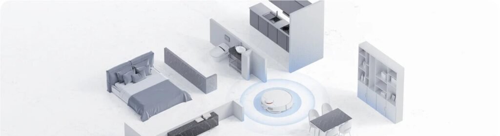 XIAOMI Robot Vacuum S12 laser XIAOMI Robot Vacuum S12 navegando por casa