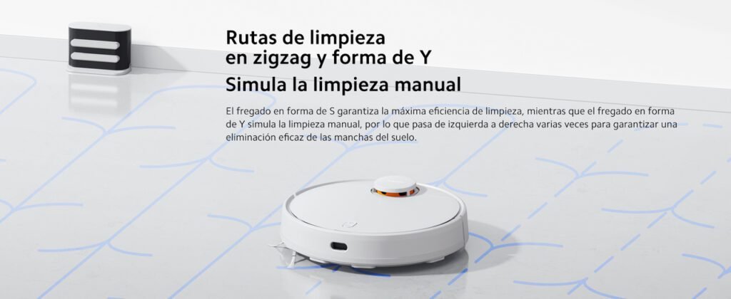 Xiaomi Robot Vacuum S12 fregado en zigzag